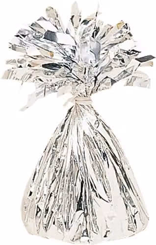 Amscan Silver Fringed Foil Balloon Weight