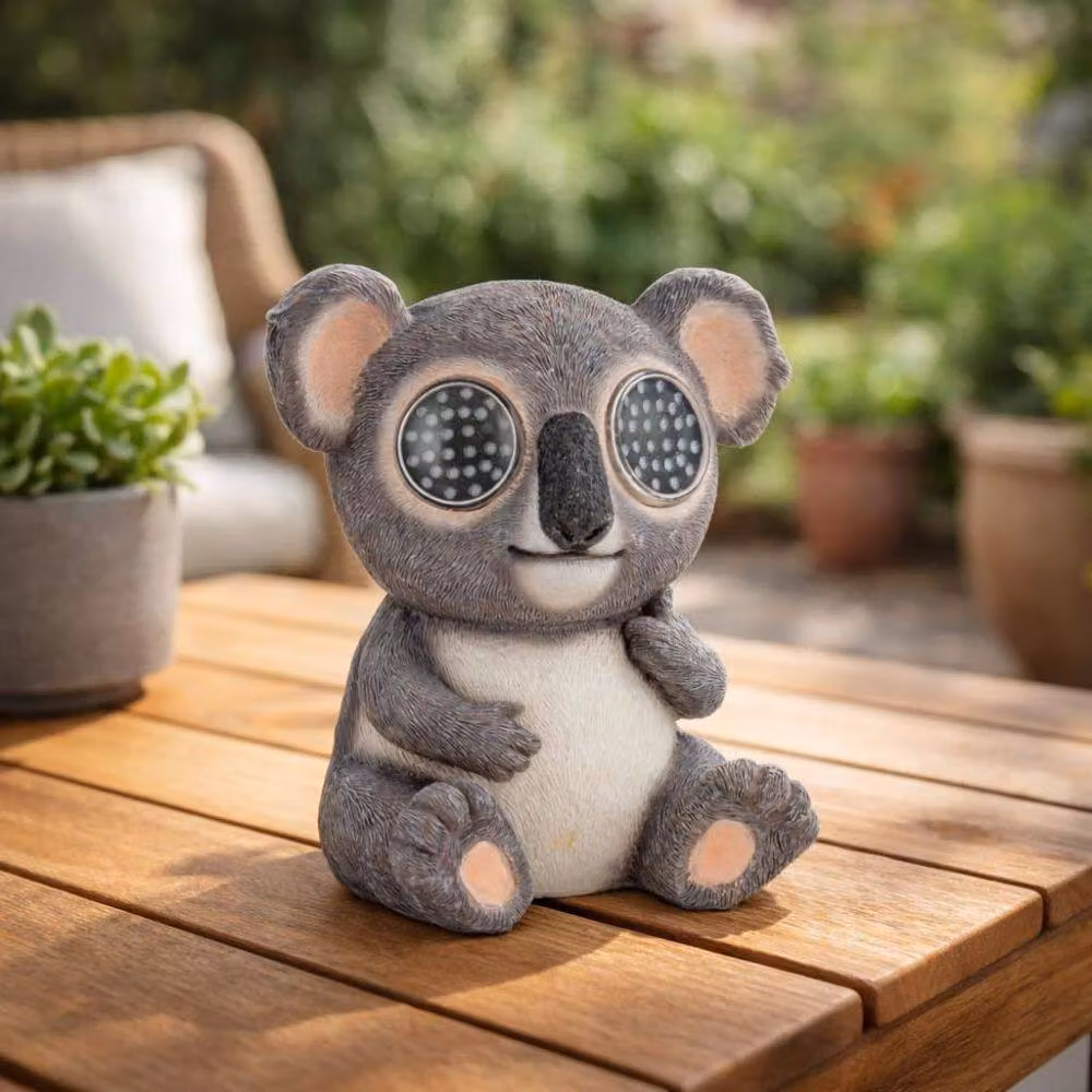 Marco Paul Solar Blinkin Koala Garden Ornament in Grey – 3
