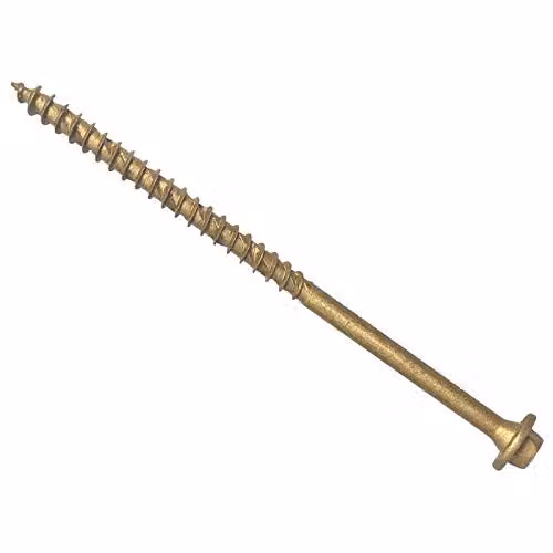 Forgefix Self-Drilling Wood Screws with Torx Drive, Gold, 50 Pack, Diameter: 7.0 mm, Length: 100 mm