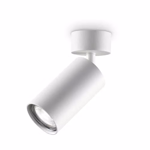 Ideal Lux Dynamite White Modern Single Light Spotlight Ceiling Lamp with GU10 Bulb Included