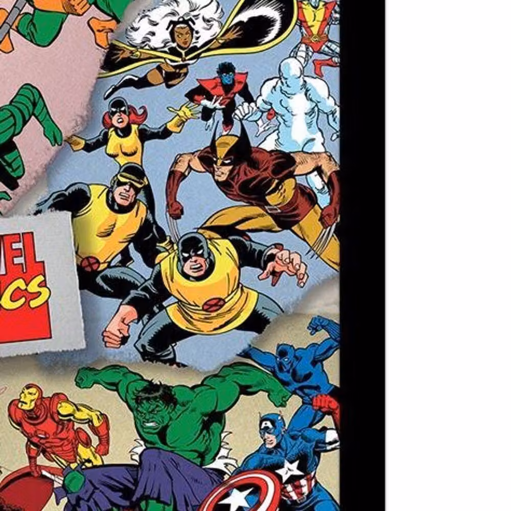 Marvel Comics Torn Heroes Multicolour Framed Paper Poster – 2