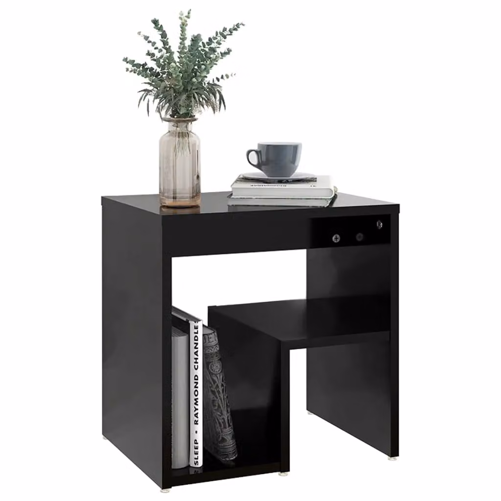 Berkfield Home Bed Cabinet in Black, W/D/H: 40 x 30 x 40 cm – 4