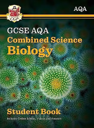 CGP AQA GCSE Combined Science Biology Student Book with Online Edition, Videos and Answers – 1