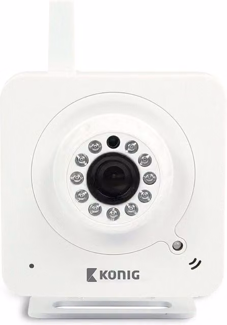 Konig Aquarius Enhanced Plug and Play Indoor Wi-Fi IP Security Camera - White