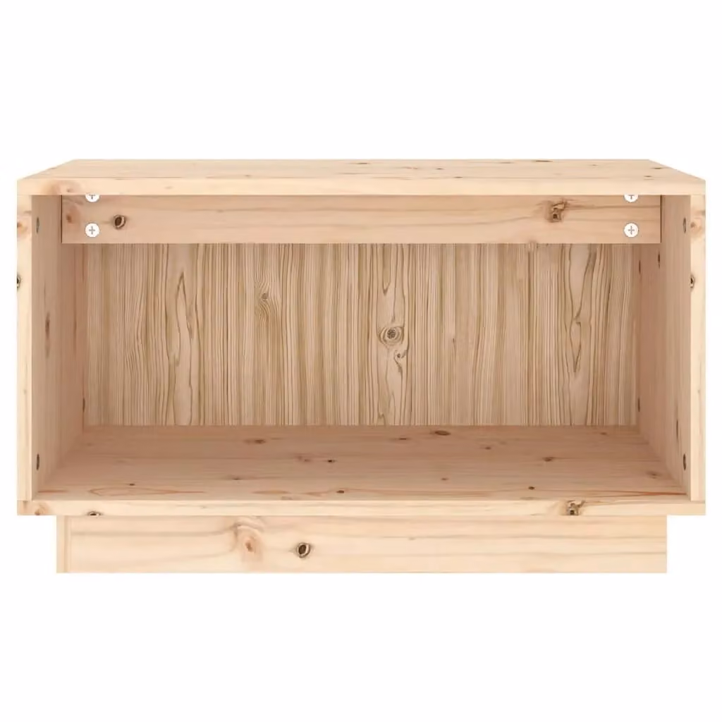 Berkfield Home Rustic Solid Wood Pine TV Cabinet in Brown, W/D/H: 60 x 35 x 35 cm – 2