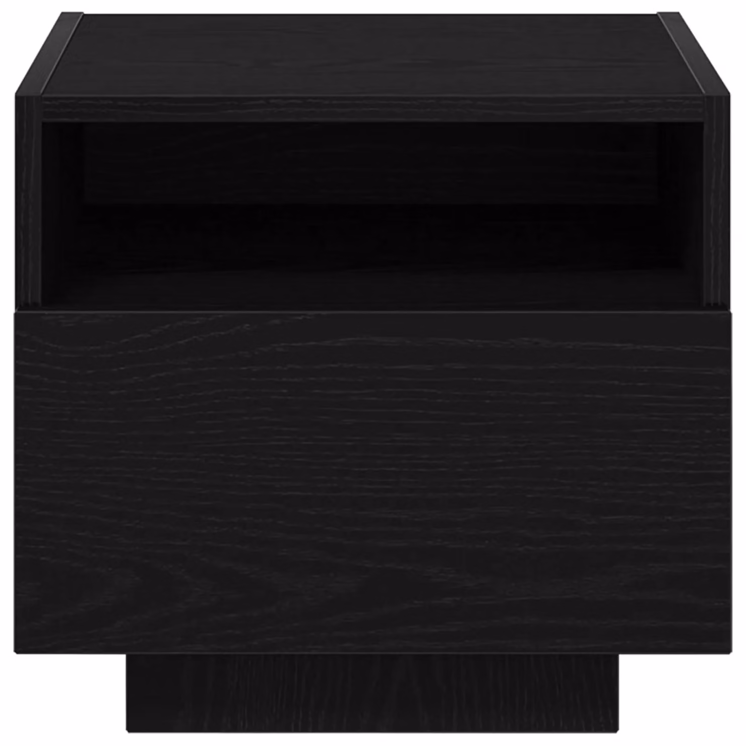 Berkfield Home Set of 2 Black Oak Bedside Cabinets with Integrated LED Lights, W/D/H: 40 x 39 x 37 cm – 5