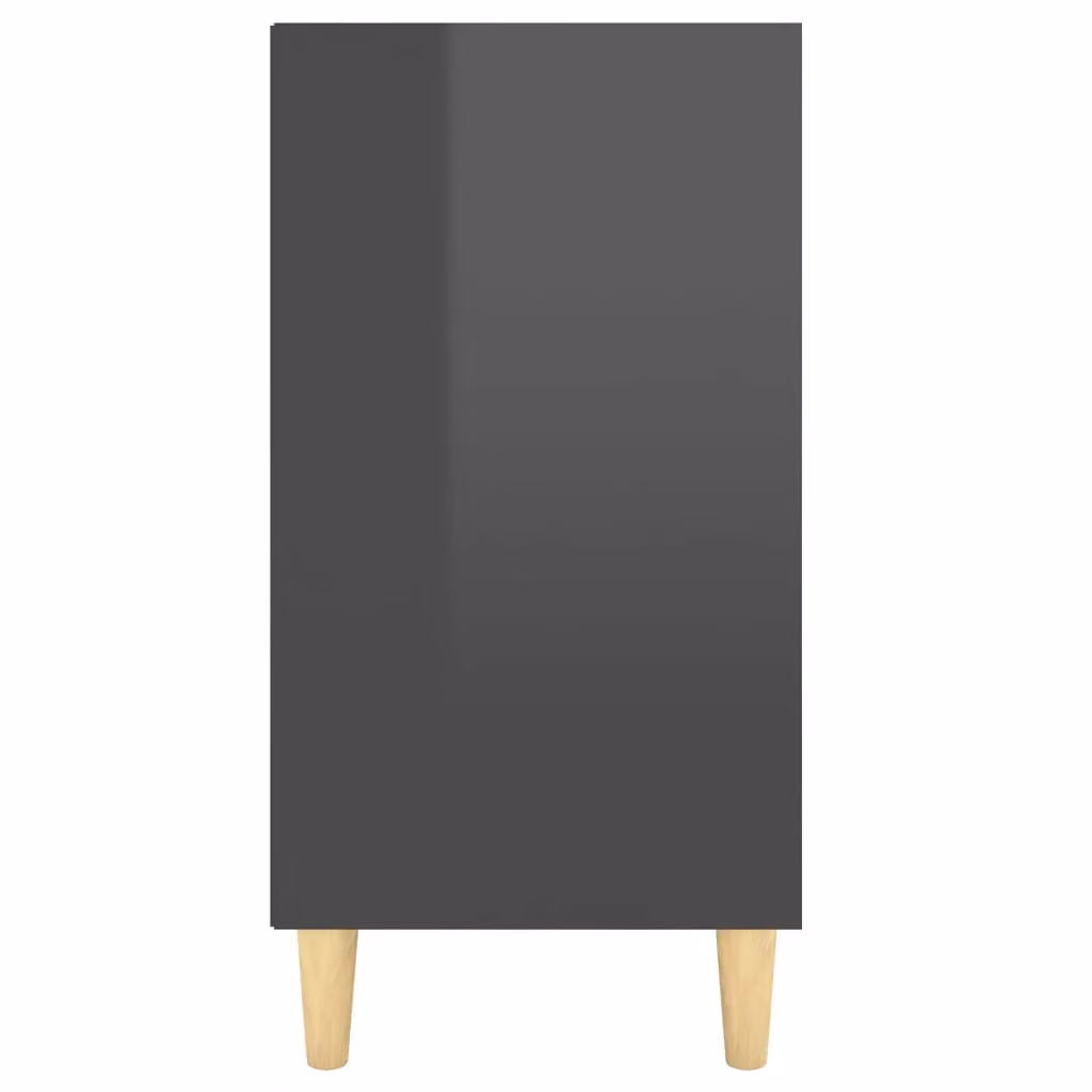 Berkfield Home High Gloss Grey Scandinavian Sideboard, W: 103.5 cm, D: 35 cm, H: 70 cm – 4