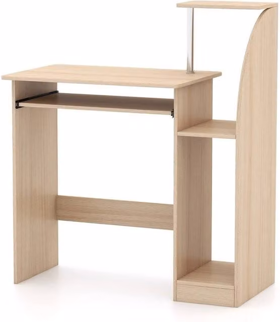 SPETLEK Computer Desk for Home Office in Light Oak