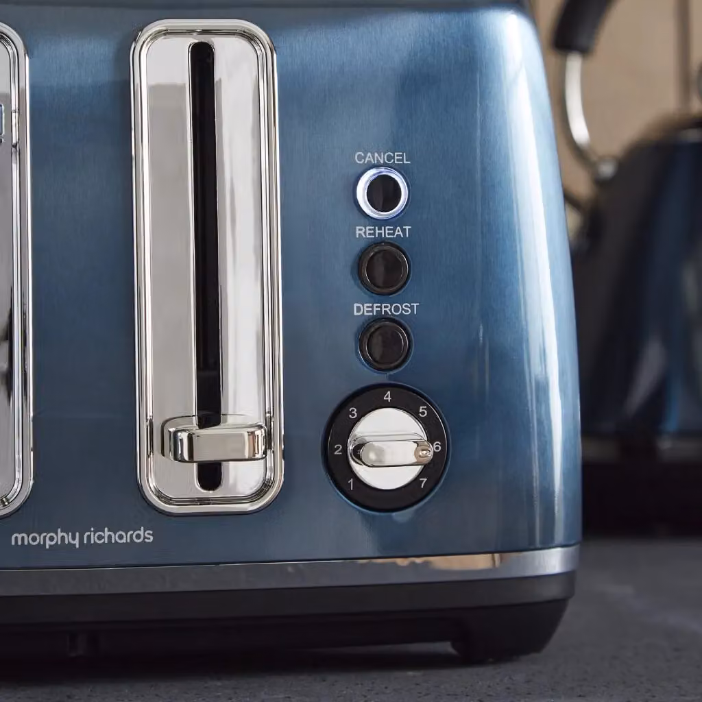 Morphy Richards Accents 4 Slice Toaster in Metallic Purple and Blue – 5
