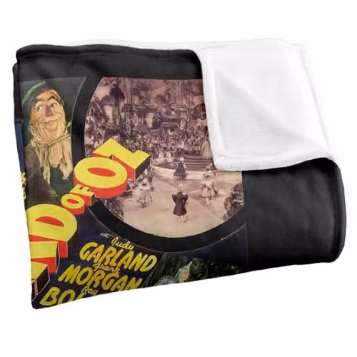 LOGOVISION The Wizard Of Oz Vintage Poster Super Soft Fleece Throw Blanket, Multicolour, W: 91 cm x D: 147 cm – 2