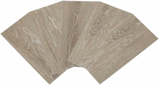 Livingandhome 36-Piece Self-Adhesive Wood Grain PVC Flooring Tiles, Light Oak, W: 30 cm x D: 15 cm