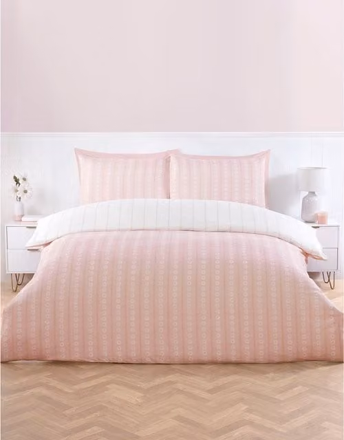My Home Florie Floral Duvet Cover Set, Pink, 180 x 200 cm