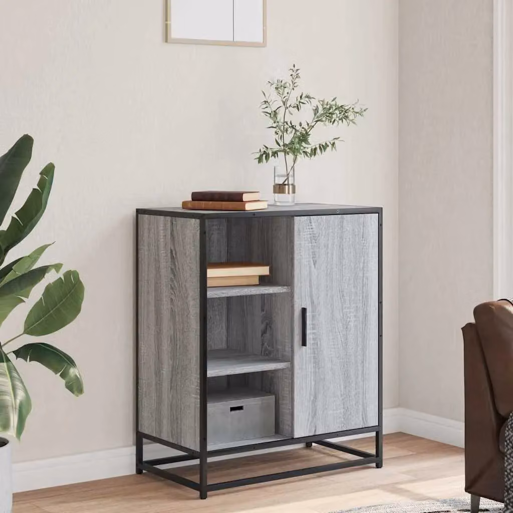 Berkfield Home Grey Sonoma Sideboard in Engineered Wood, W/D/H: 62 x 35 x 76 cm – 3