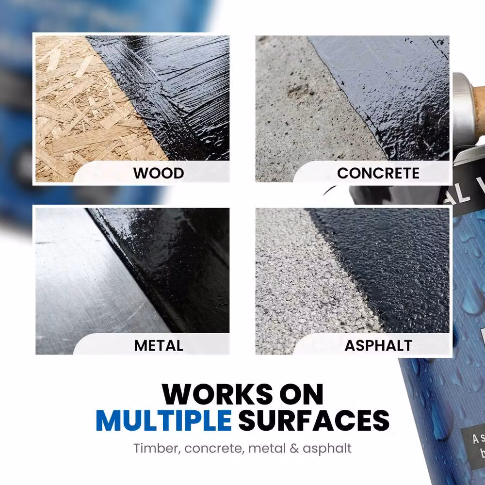 Novecrafto Waterproof Cold Applied Bitumen Roof Felt Adhesive, 5L, Black – 4