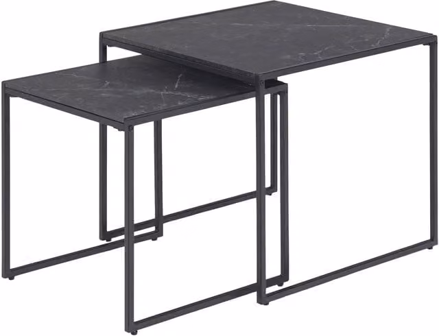 Furniture To Go Infinity Nest of Tables Set of 2 in Black Matt – 1