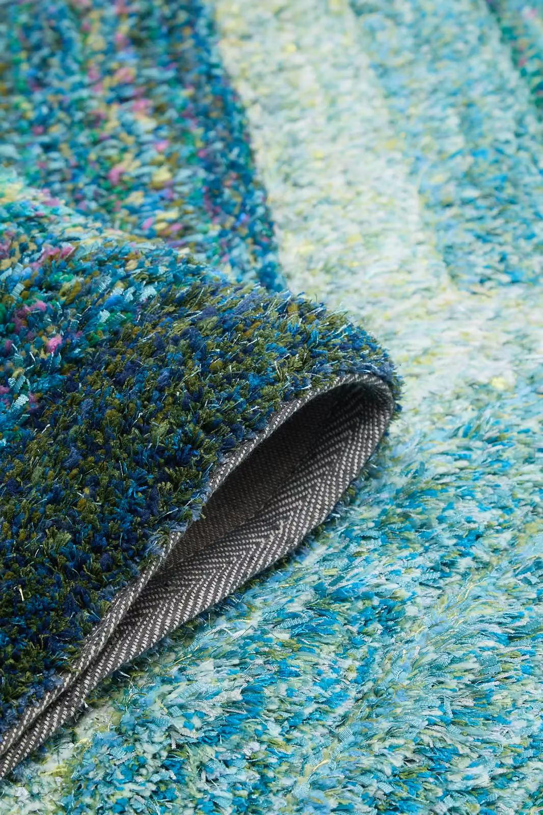 DS Living Ultra Plush Trellis 3D Shaggy Area Rug in Blue, W/D: 160 x 230 cm – 2