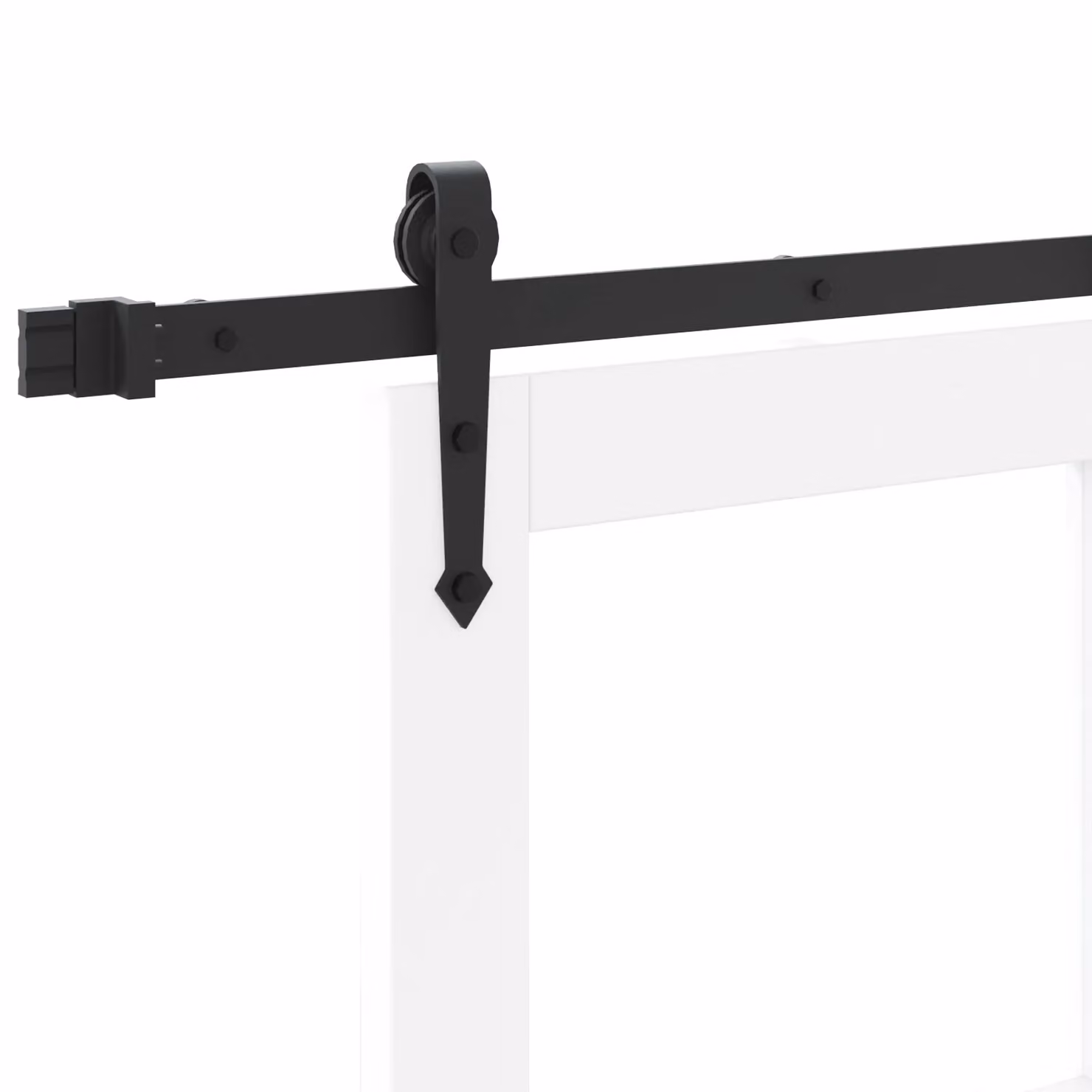 Berkfield Home White Lacquered Solid Wood Pine Sliding Door with Hardware Set W: 61 cm, H: 198.5 cm – 2