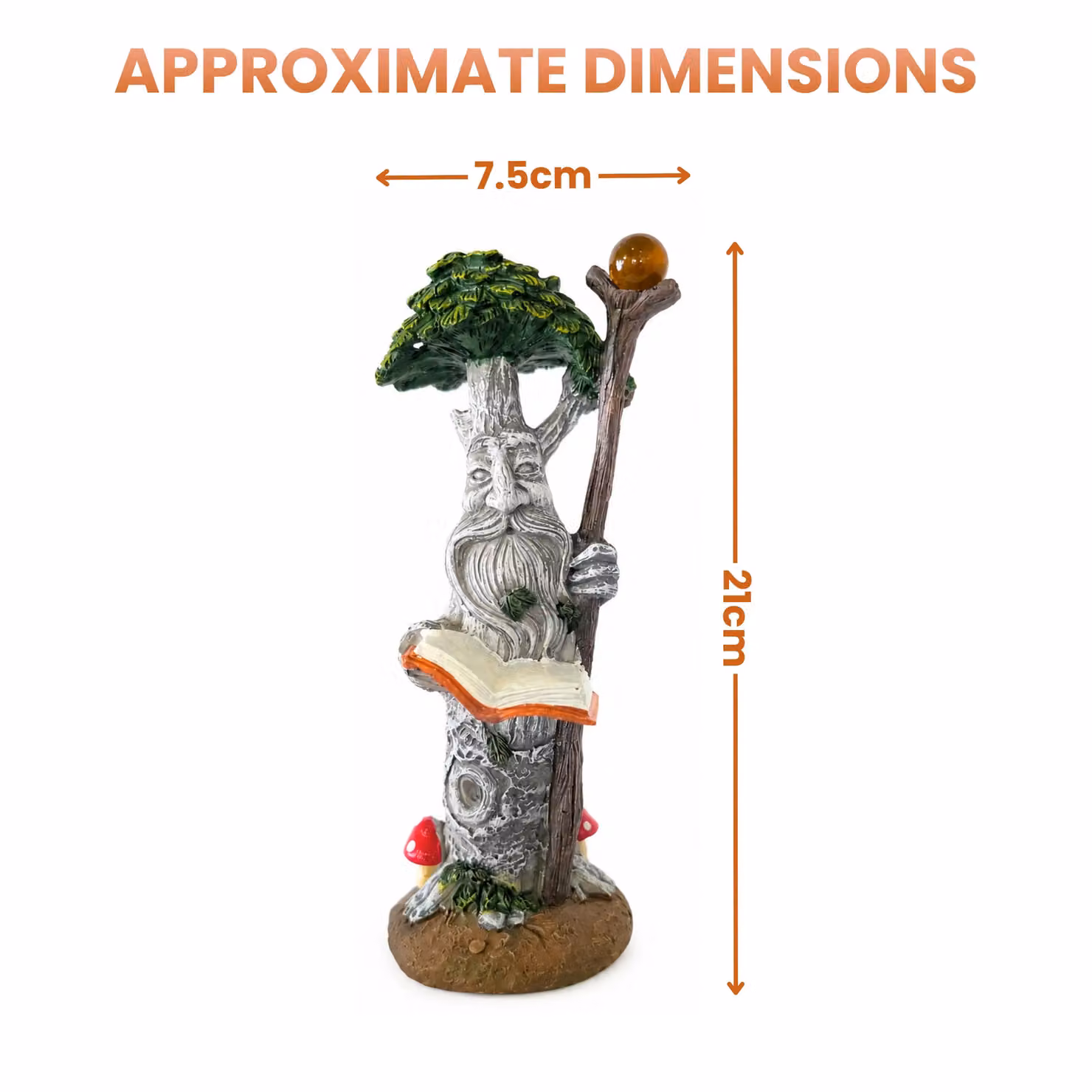 Marco Paul Set of 2 Multicolour Tree Man Garden Ornaments in Resin – 2