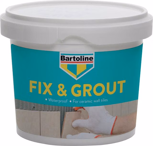 Bartoline Waterproof Fix and Grout, White, 500 g