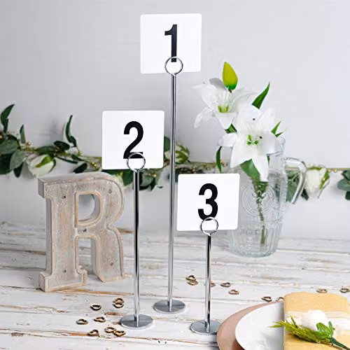 Argon Tableware Wedding Table Number Cards 1-25, White – 2