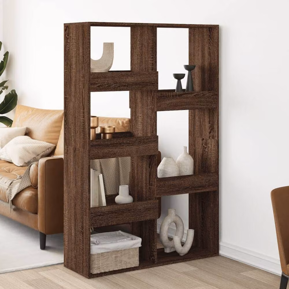 Berkfield Home Brown Oak Room Divider, W/D/H: 100 x 33 x 155.5 cm – 2