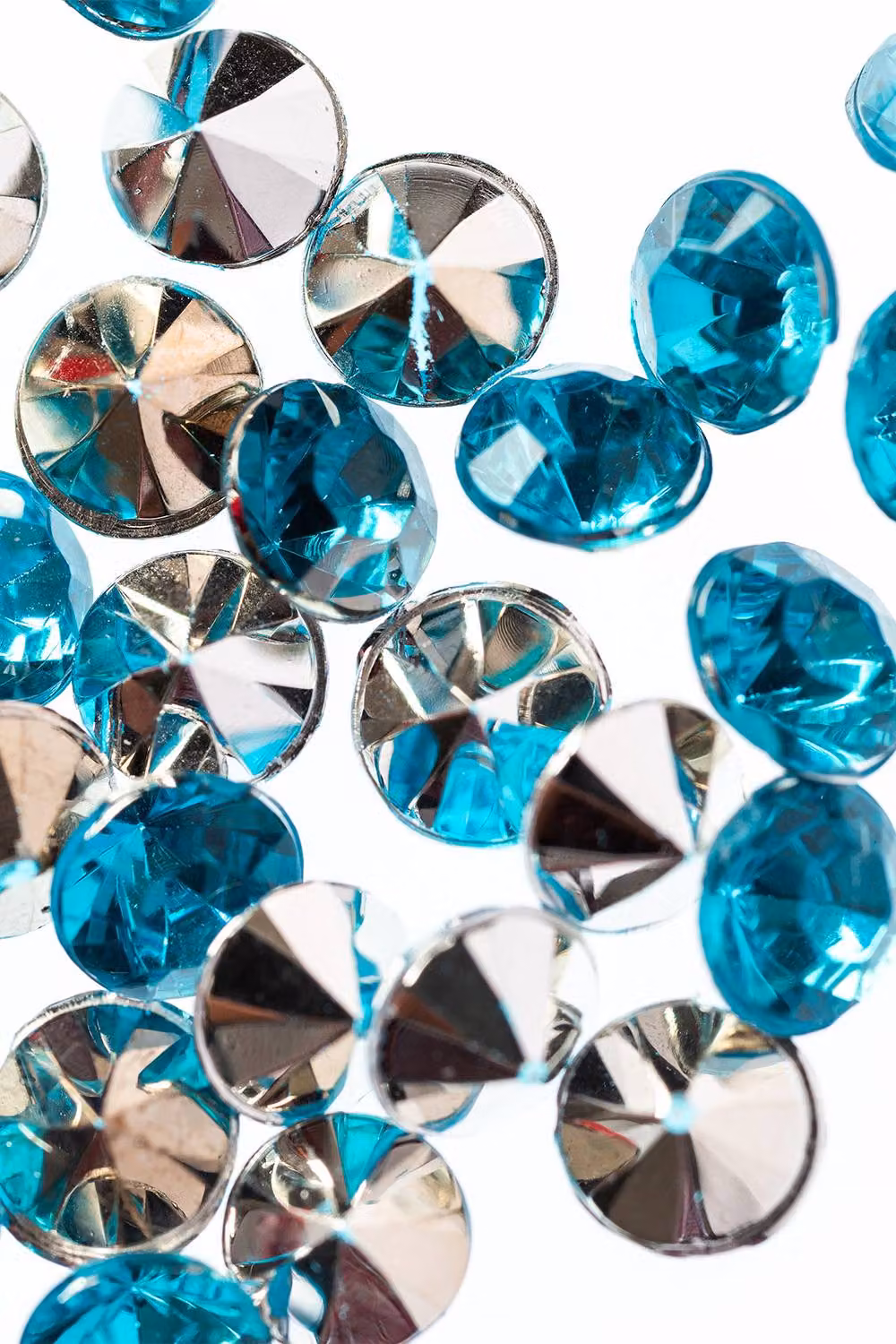 Neel Blue Acrylic Rhinestone Round Table Confetti Scatters, 2000 Pieces in Teal – 4