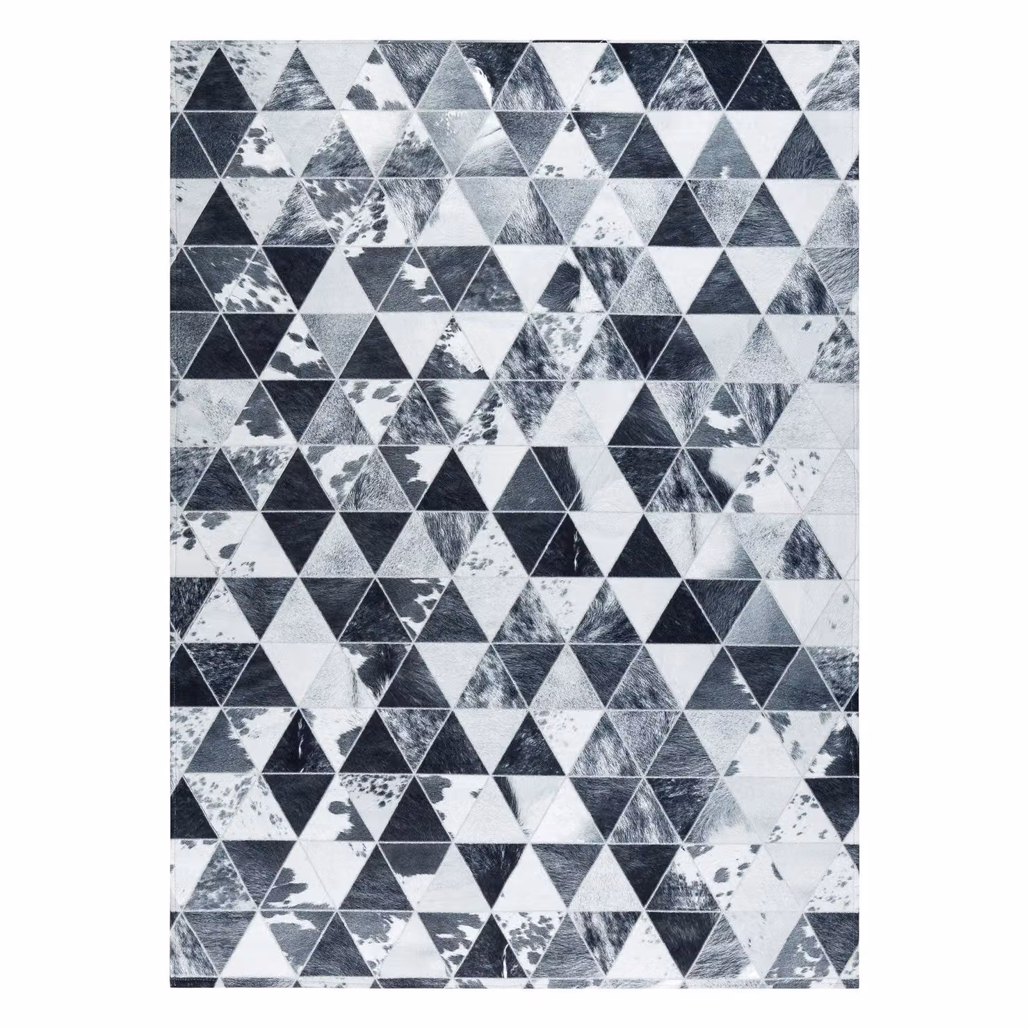 RugsX Patchwork Grey Rectangular Rug, W: 120 cm, D: 170 cm – 2