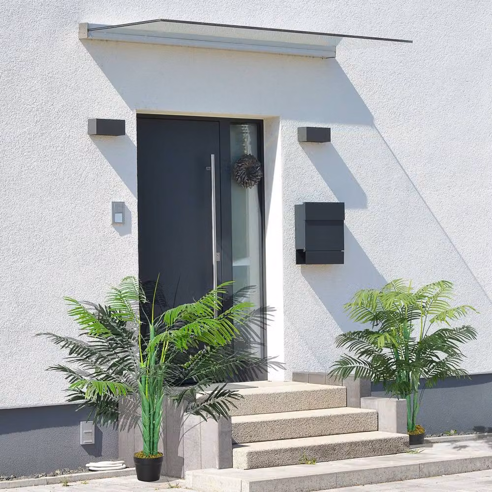 Wyld Haus Dimi Keha Pair of Green Artificial Palm Trees in Pots, Height: 125 cm – 3