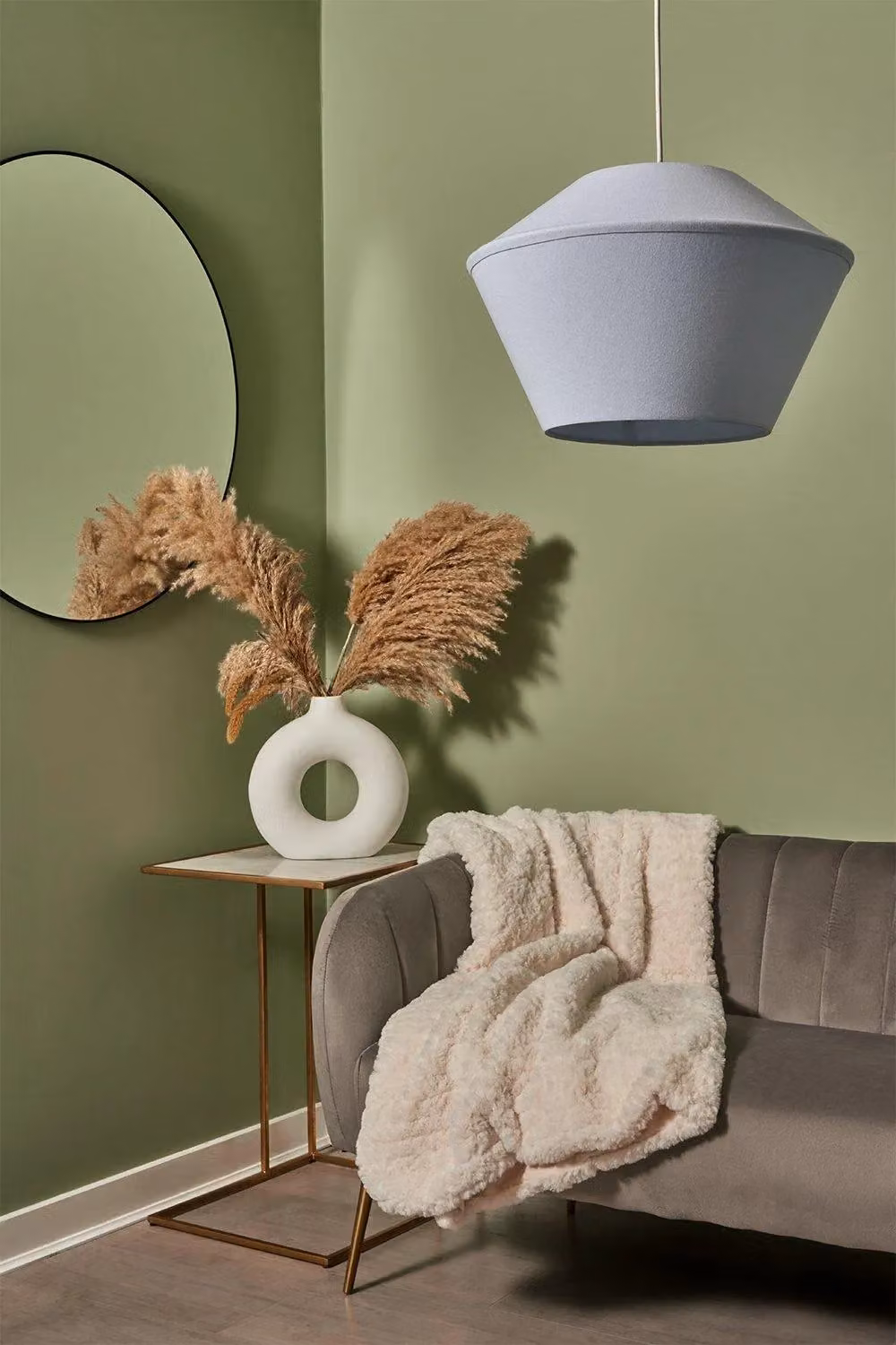 BHS Lighting Dana Easy Fit Fabric Light Shade in Blue – 2