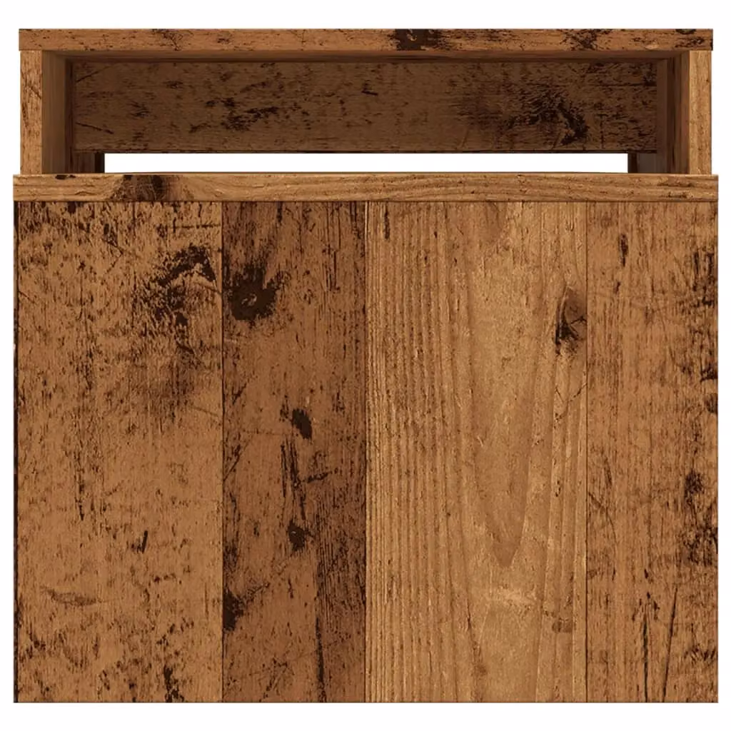 Berkfield Home Rustic Old Wood Coffee Table in Brown, W/D/H: 100 x 48 x 40 cm – 4