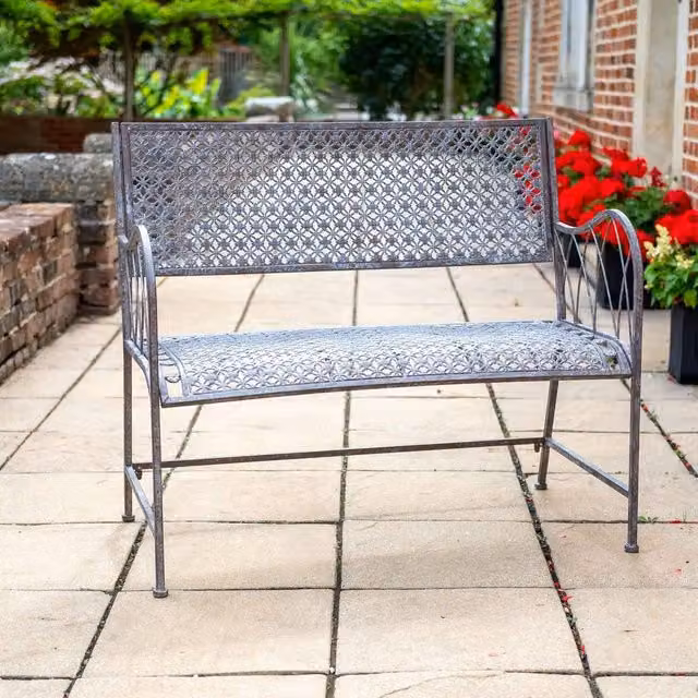 Ascalon Design Ltd Marlborough Bench in Stone, W: 107 cm, D: 56 cm, H: 100 cm