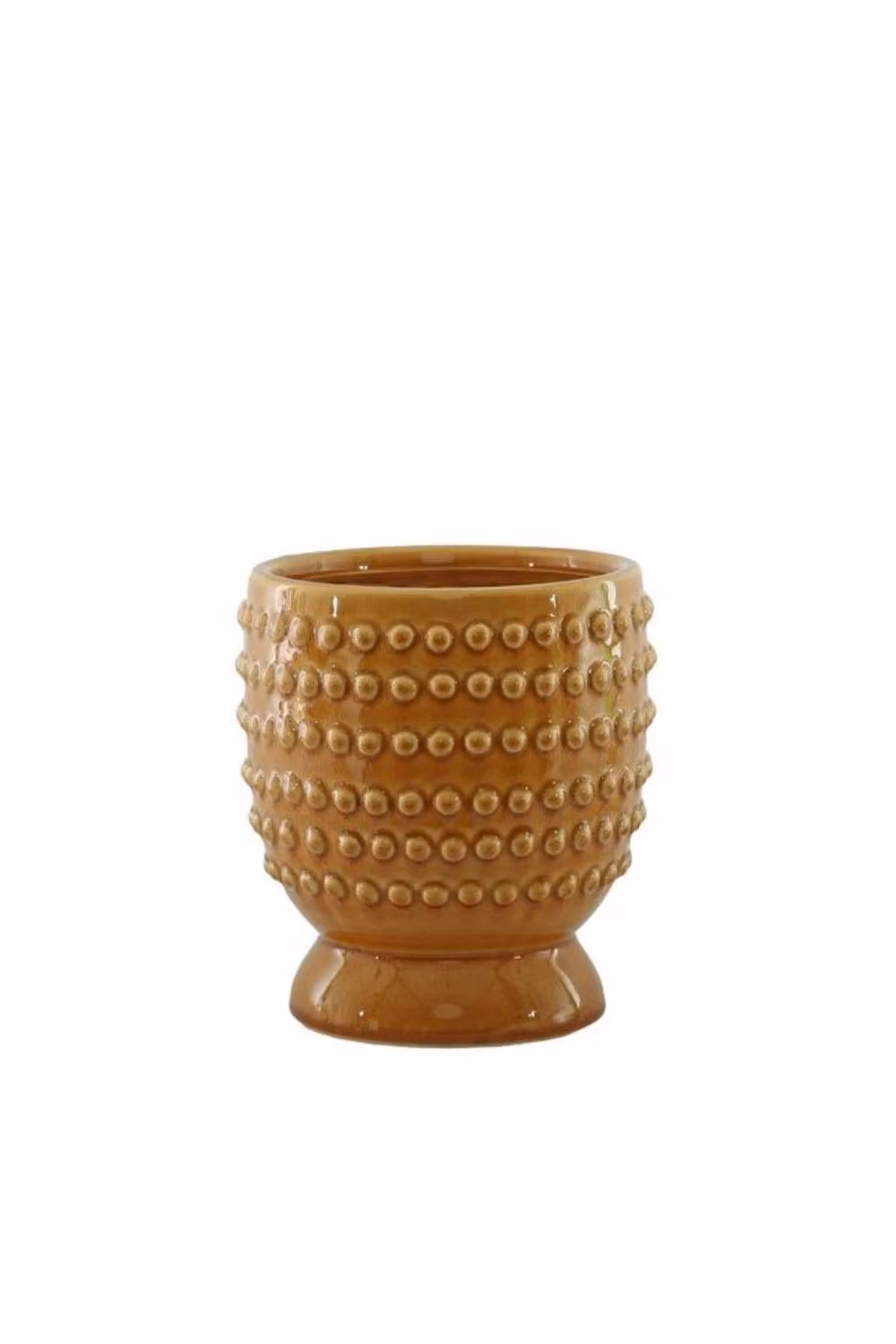 KDMD Hortus Hobart Footed Ceramic Tabletop Pot in Yellow, W/D/H: 13.5 x 13.5 x 14 cm – 2