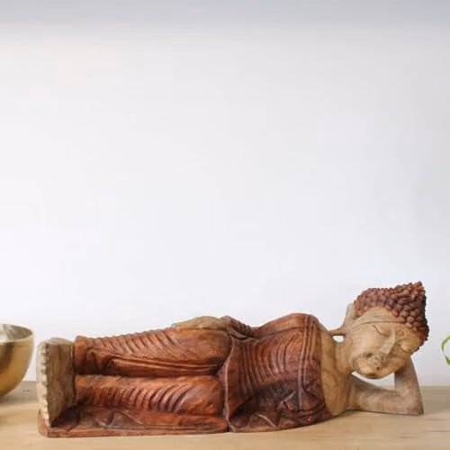 KDMD Sleeping Buddha Tabletop Ornament in Brown – 3