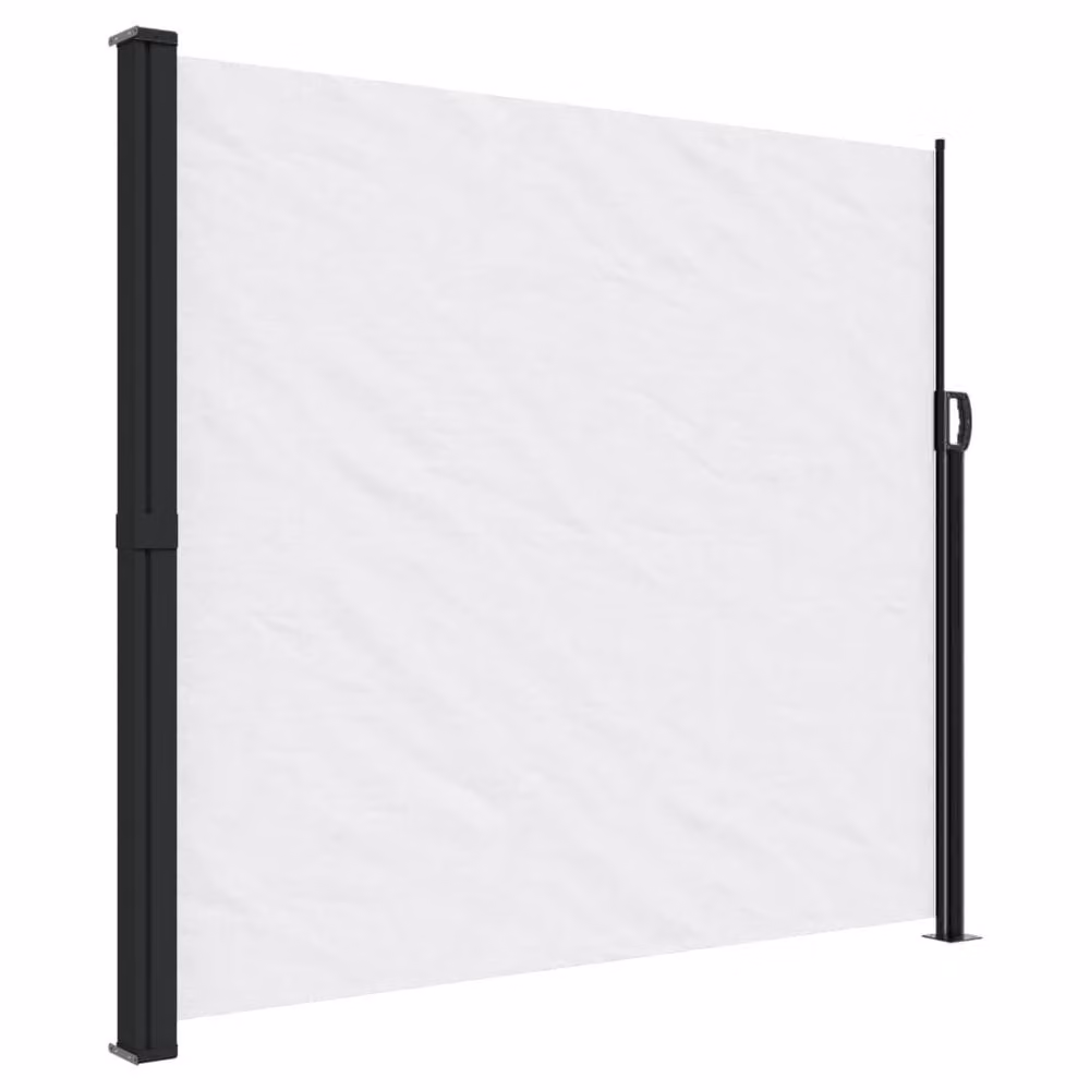 Berkfield Home Retractable Side Awning in White, W/H: 500 x 180 cm – 2