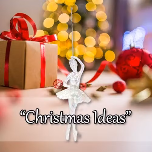 VFM e-Store Iridescent Acrylic Ballerina Christmas Tree Hanging Ornament, Height: 16 cm – 5