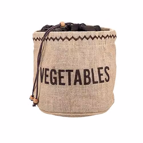 KitchenCraft Brown Fabric Vegetable Storage Bag
