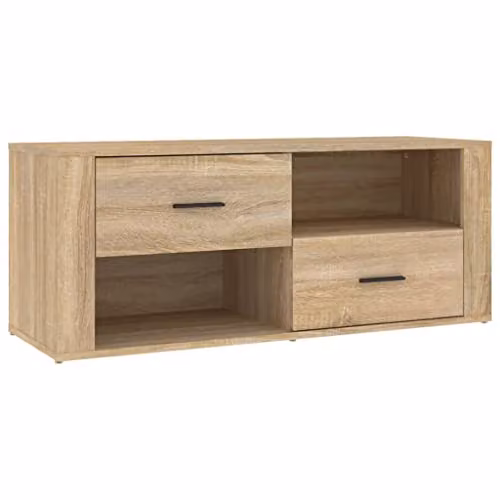 vidaXL Modern TV Cabinet in Sonoma Oak Brown, W/D/H: 100 x 40 x 40 cm