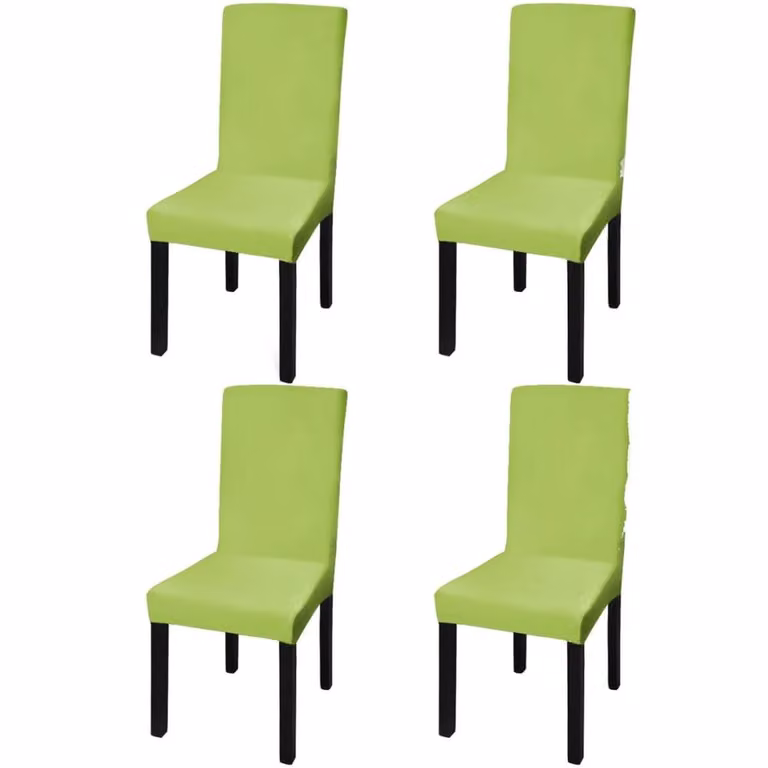 Berkfield Home Stretchable Dining Chair Covers, 4 Pack, Green