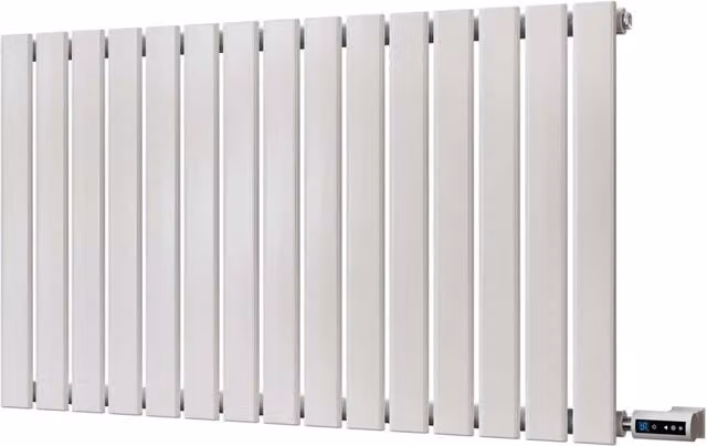 Typhoon White Horizontal Single Panel Thermostatic WIFI Electric Radiator W: 102 cm, H: 60 cm