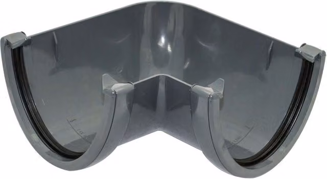 FloPlast Deepflow Hi-Cap Gutter Angle 90 Degree Anthracite Grey