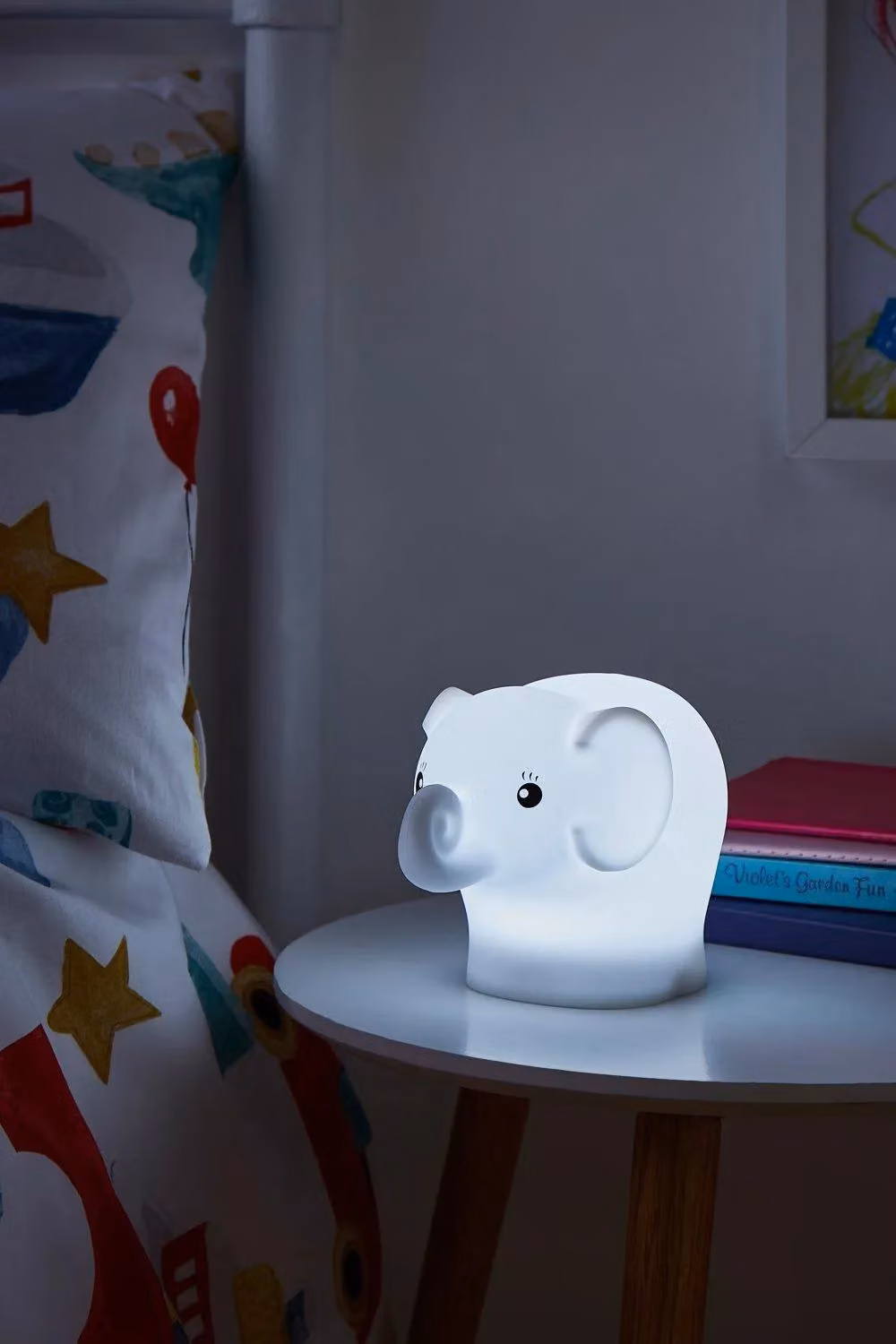 BHS Lighting Glow Elephant Silicone Night Light in White – 5