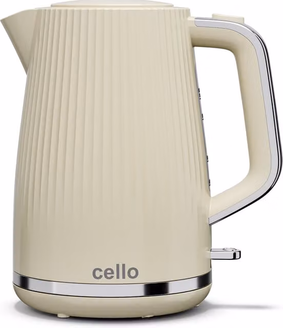 Cello 3kW Rapid Boil Textured Kettle in Beige