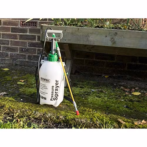 Faithfull FAISPRAY5 Manual Pressure Sprayer, 5 l, Black – 2