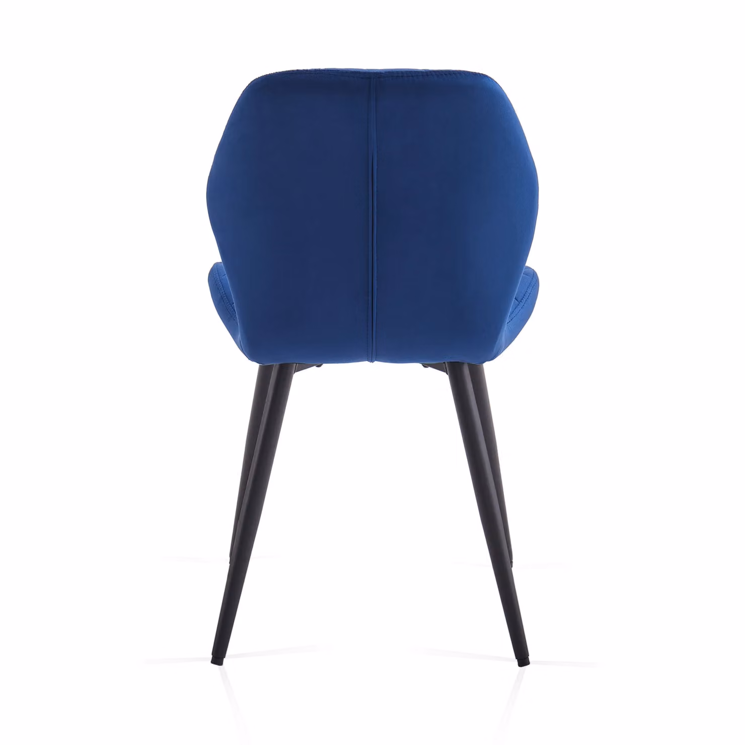 SONARA Modern Velvet Dining Chairs Set of 2 with Ergonomic Curved Backrest in Blue and Black – 6