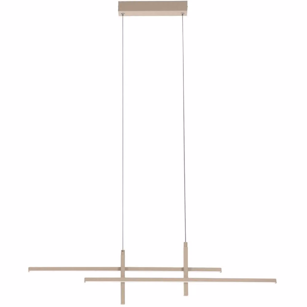Loops Modern LED Pendant Ceiling Light in Beige – 2