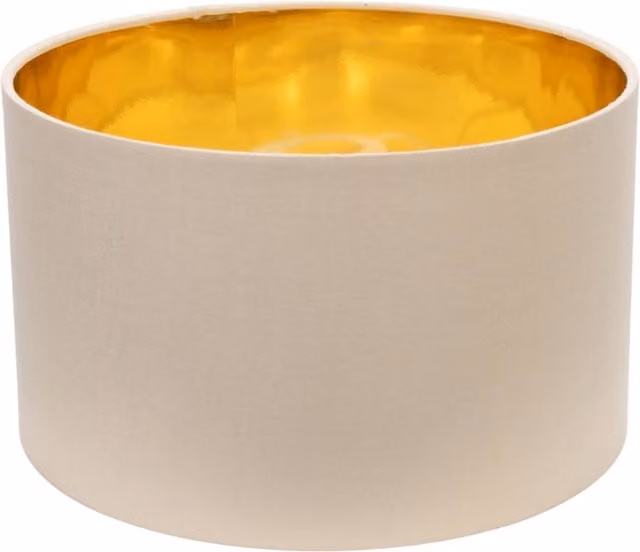 ValueLights Reni Small Natural Ceiling Shade with Metallic Gold Inner