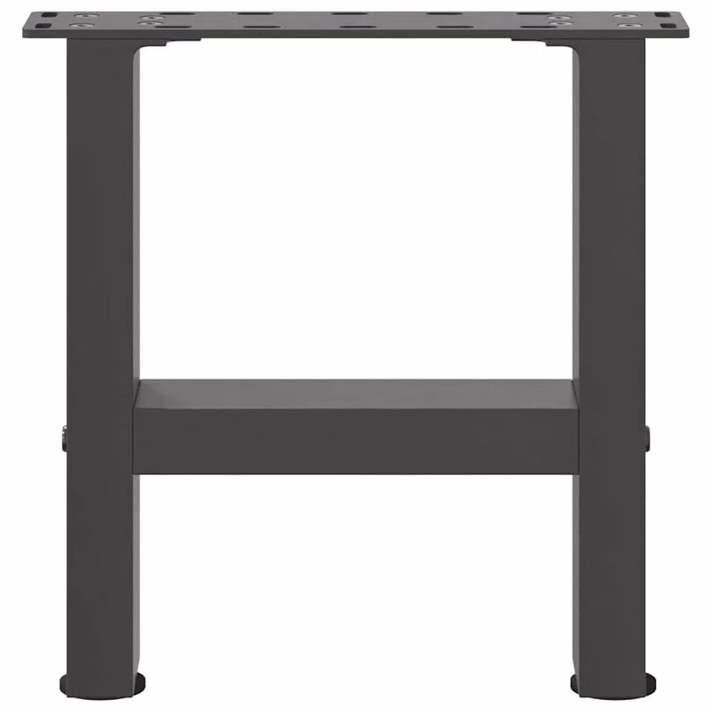 Berkfield Home Steel Coffee Table Legs in Anthracite and Black, 2 Pieces, H: 30 cm x W: 30 cm – 3