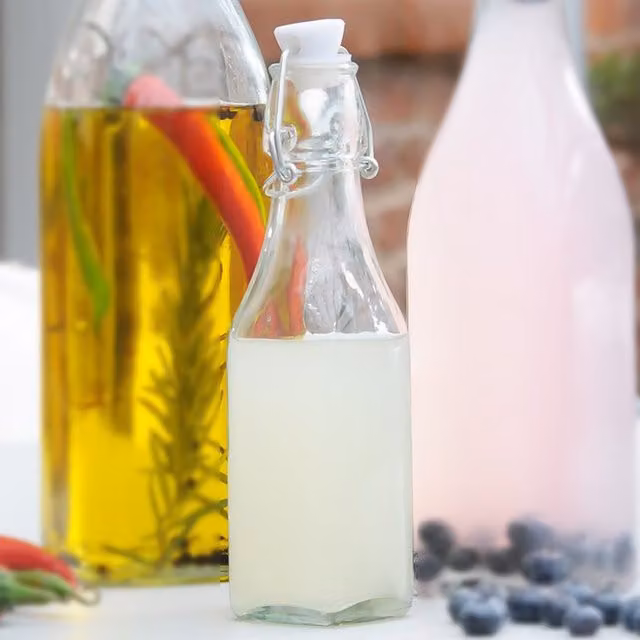 Kilner Transparent Glass Preserving Bottle with Clip, Height: 20 cm