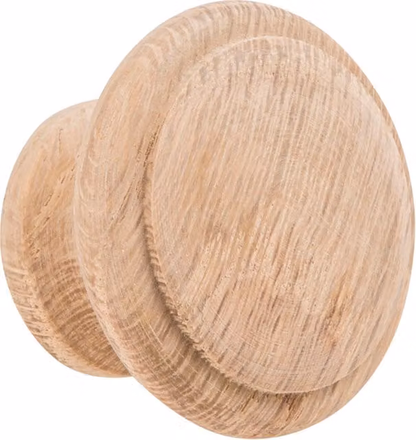 Hiatt Hardware Large Brown Oak Wood Ring Knobs