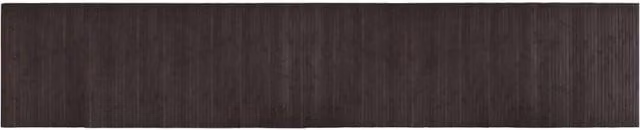 Berkfield Home Rectangular Bamboo Rug in Dark Brown, W: 60 cm, L: 300 cm – 1